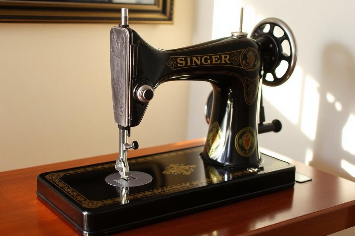 Máquina de coser Singer restaurada por La Puntaita